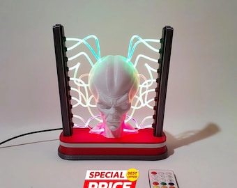 Alien Fiber Optic Lamp, Smart RGB, LED Sci-Fi Decor