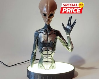 Grey alien figurine ufo extraterrestrial Area 51 from Outer