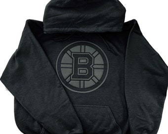 Vintage NHL Boston Bruins Hoodie Grey Medium 