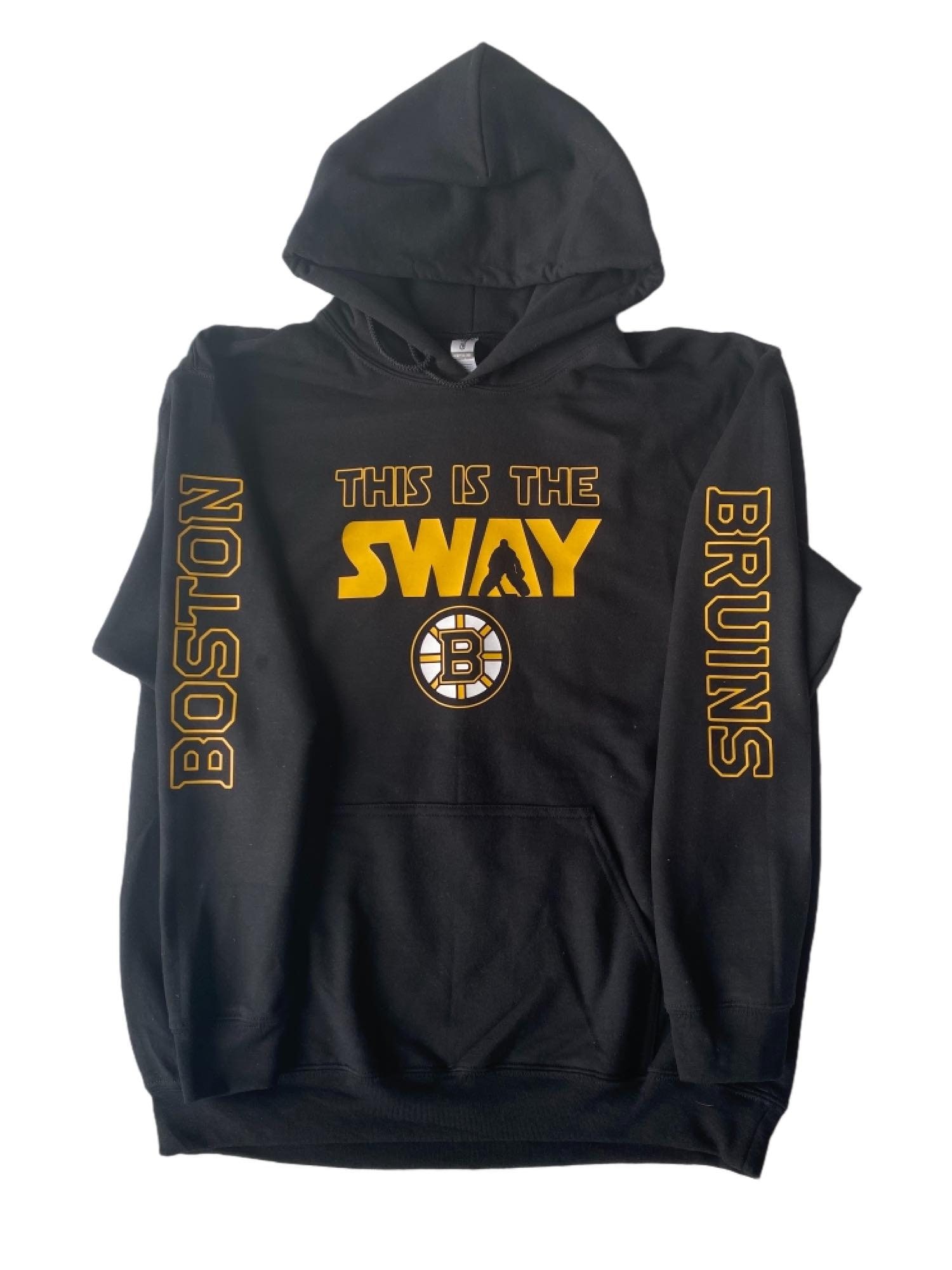 Boston Bruins Youth Digital Fleece Pullover Hoodie - Black