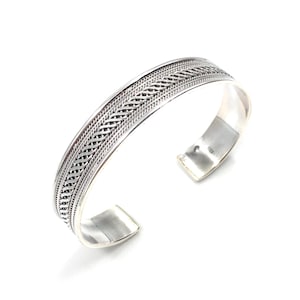 modern 925 sterling silver solid bangle men / women real jewelry modern 1.2 cm bangle bracelet 23 grams