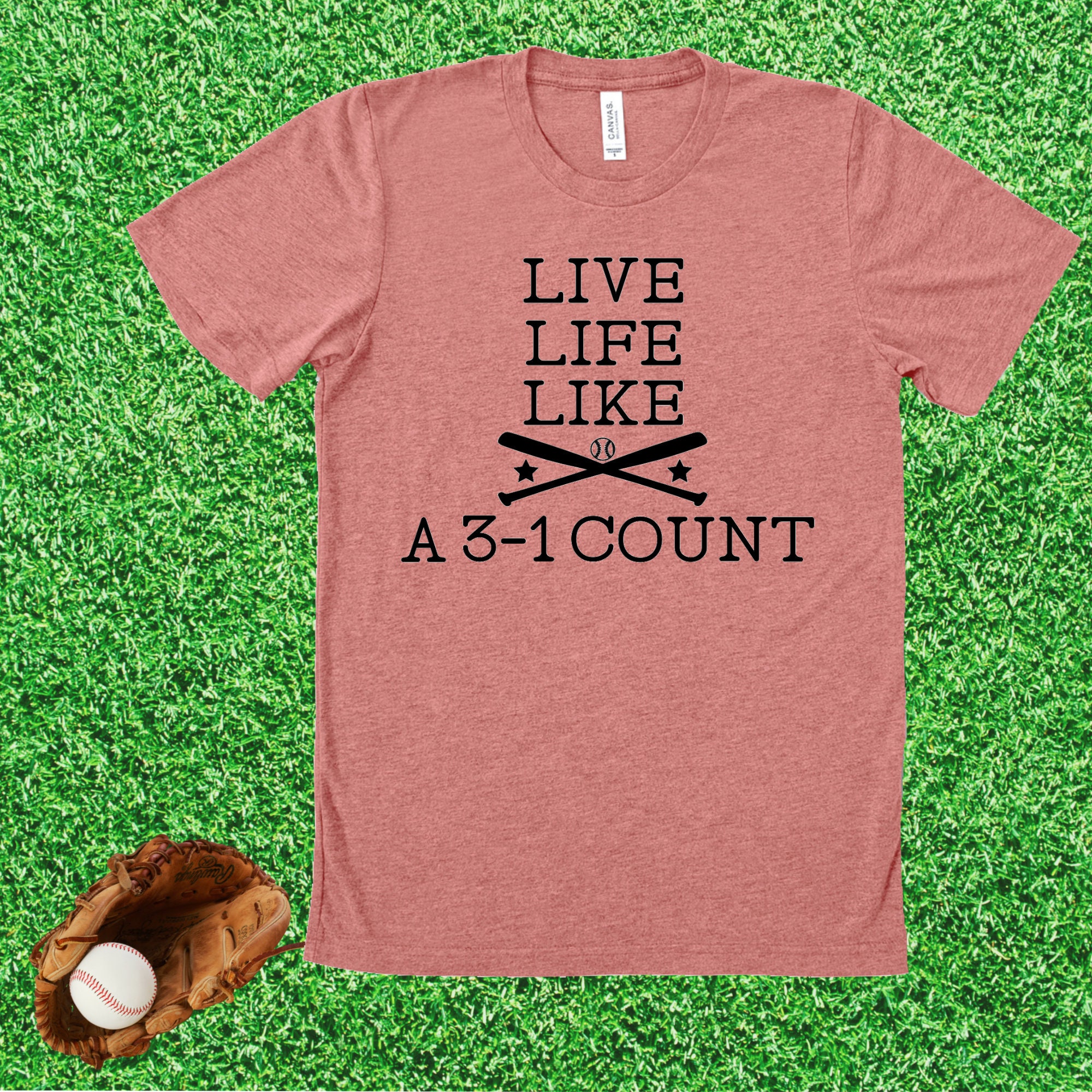 Live Life Like a 3-1 Count T-shirt – LEATHER & BARRELS