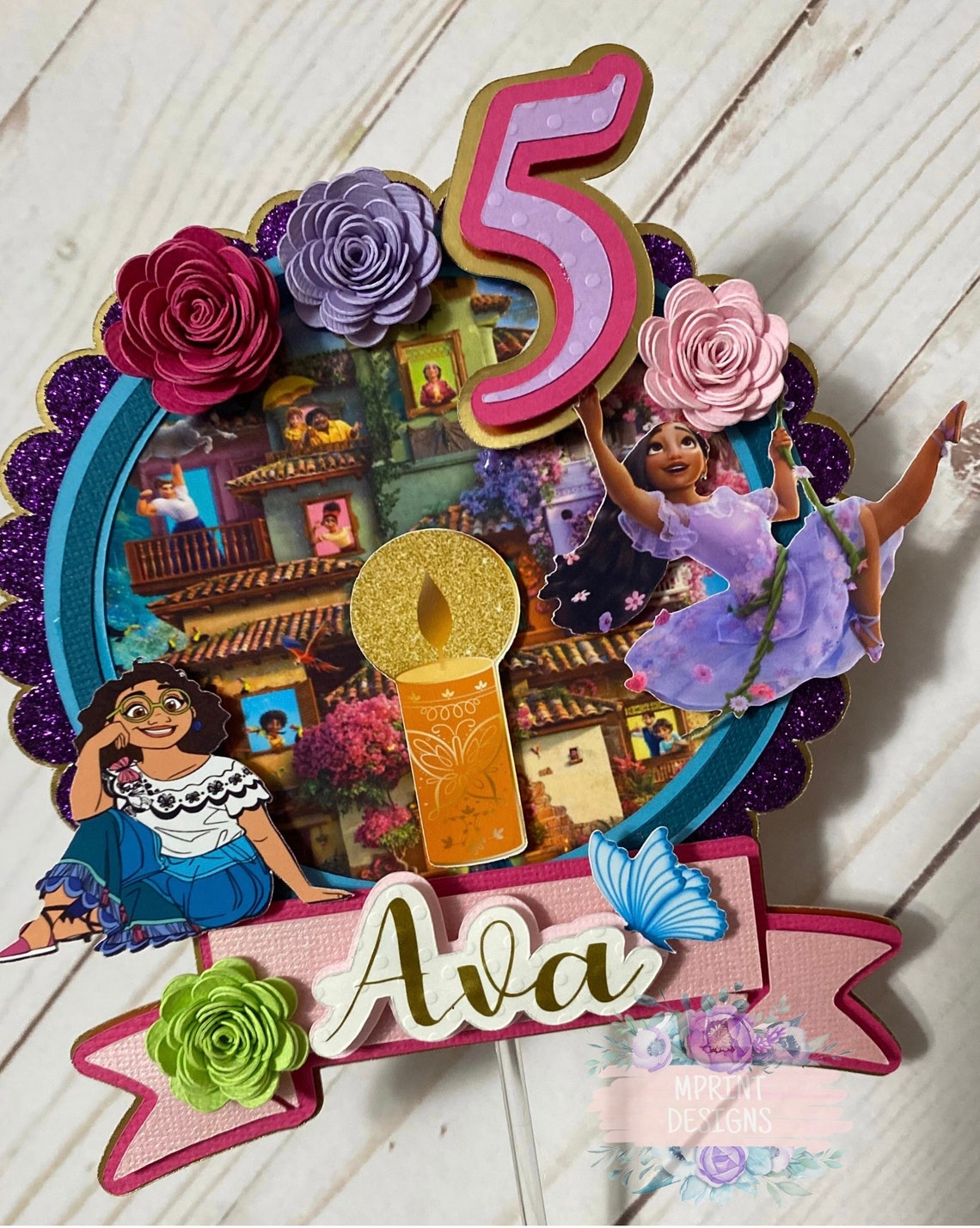 Encanto Inspired Cake Topper Encanto Birthday Miracle Cake image 1