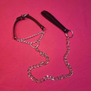 Choke Chain Collar black  / punk, goth, kawaii / vegan choker necklace