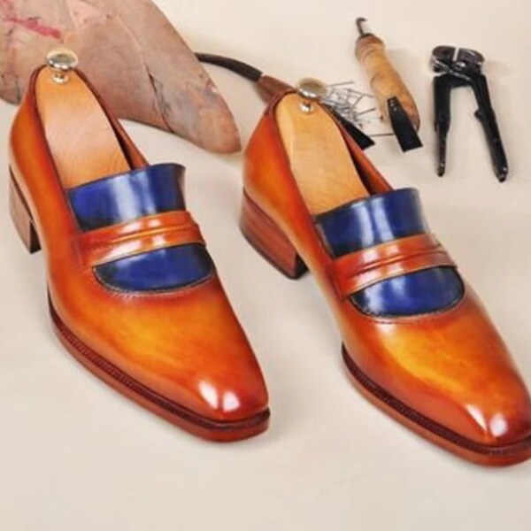 two tone loafers womens