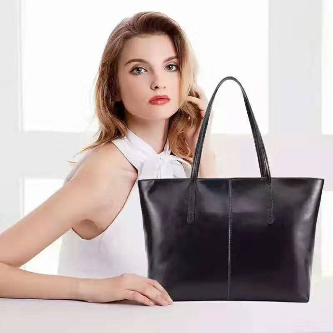 Ginevia Top Grain Genuine Leather Handbag Shoulder Bag Polished Leather