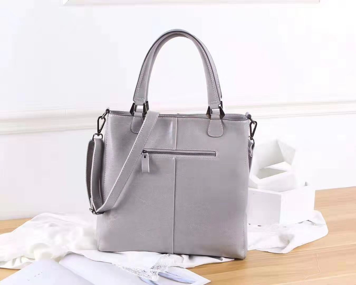 Ginevia Top Grain Genuine Leather Handbag Shoulder Bag Etsy