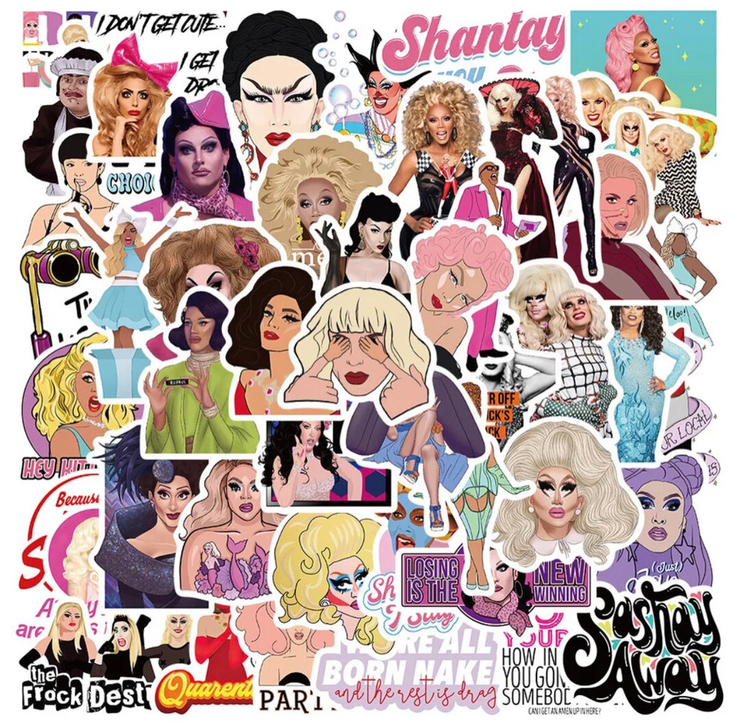 50 Drag Queen Stickers Etsy