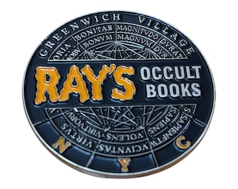 Rays Occult Books Ghostbusters Inspired Pin Badge