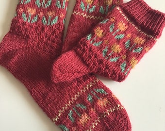 Wollsocken handgestrickt,Socken handgestrickt