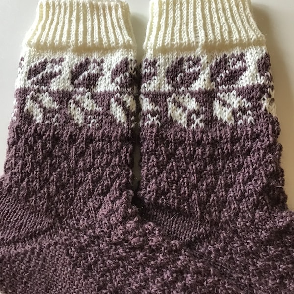 Wollsocken handgestrickt,Handgestrickte Socken,Socken handgestrickt