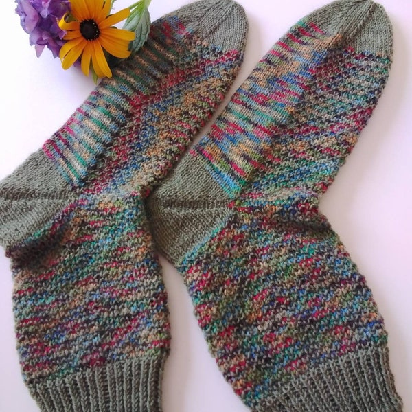 Wollsocken Handgestrickt, Handgestrickte Socken Socken handgestrickt