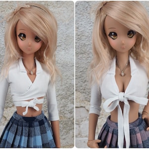 MSD, Smart Doll, Pear 1/4, 1/3 BJD - Laced blouse with collar, Girlish or Sexie style for dolls