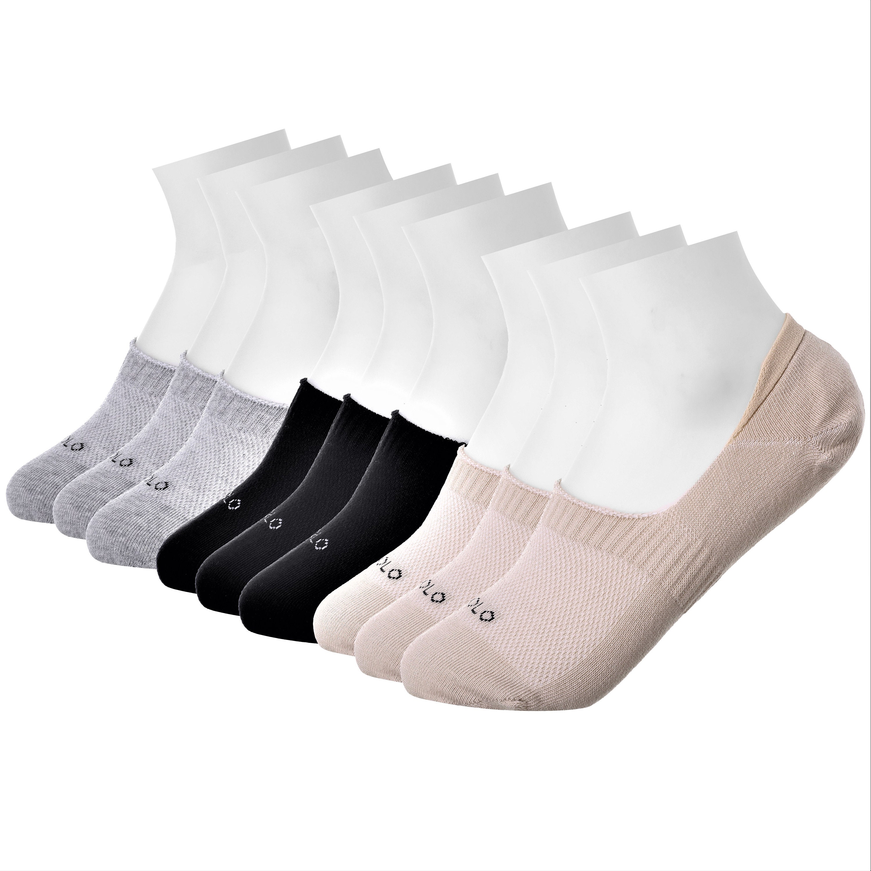 Cotton Rich No Show Socks Low Cut Liner Non-slip Unisex Socks - Etsy