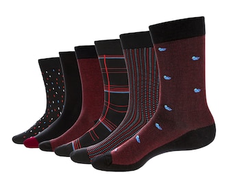 Men's (6-Pack) Premium Cotton Rich Socks, Dress and Casual Socks (Made in Egypt). OEKO-TEX Certified.