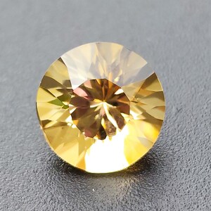 Natural Citrine Stone, Round Cut Stone, Citrine Gemstone, Brilliant Cut Citrine, 3.10 Ct 10 mm November Birthstone, Jewelry Making