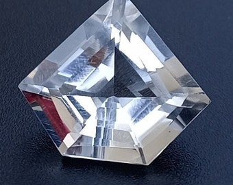 Rock Crystal Quartz Fancy Shape Loose Gemstone, Step Cut White Stone, Jewelry Making