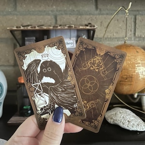 3”x5” Mini-Kunstdruck | Amerikanisches Kryptiden-Tarot