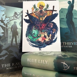5&quot;x7&quot; Art Print | Raven Boys - Tarot Art | The Raven Cycle