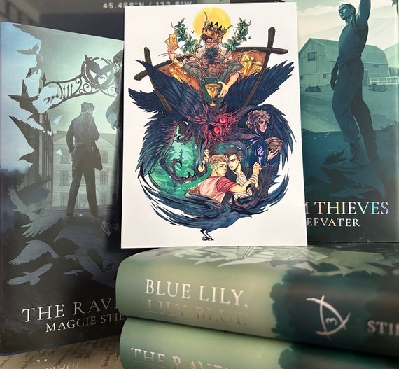 5"x7" Art Print | Raven Boys - Tarot Art | The Raven Cycle