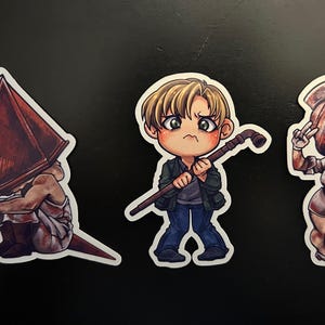 3&quot; Stickers | Creepy Cute Horror Video Game Characters