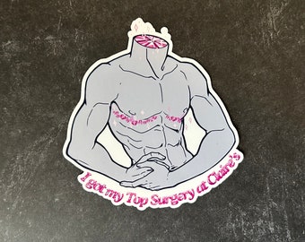 4&quot; Sticker | LGBTQ+ Pride - Trans Top Surgery