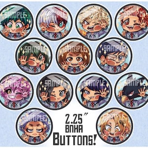 2.5” Hero & Villain Buttons