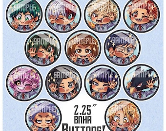 2.5” Hero & Villain Buttons