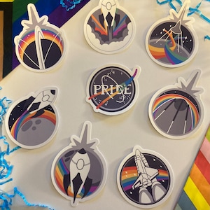 Pegatinas del Orgullo Espacial de 2,5"