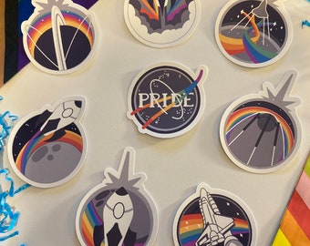 2.5” Space Pride Stickers