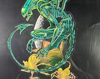 7" Acrylic Standee | Retro Sci-Fi Horror Alien | Xenomorph