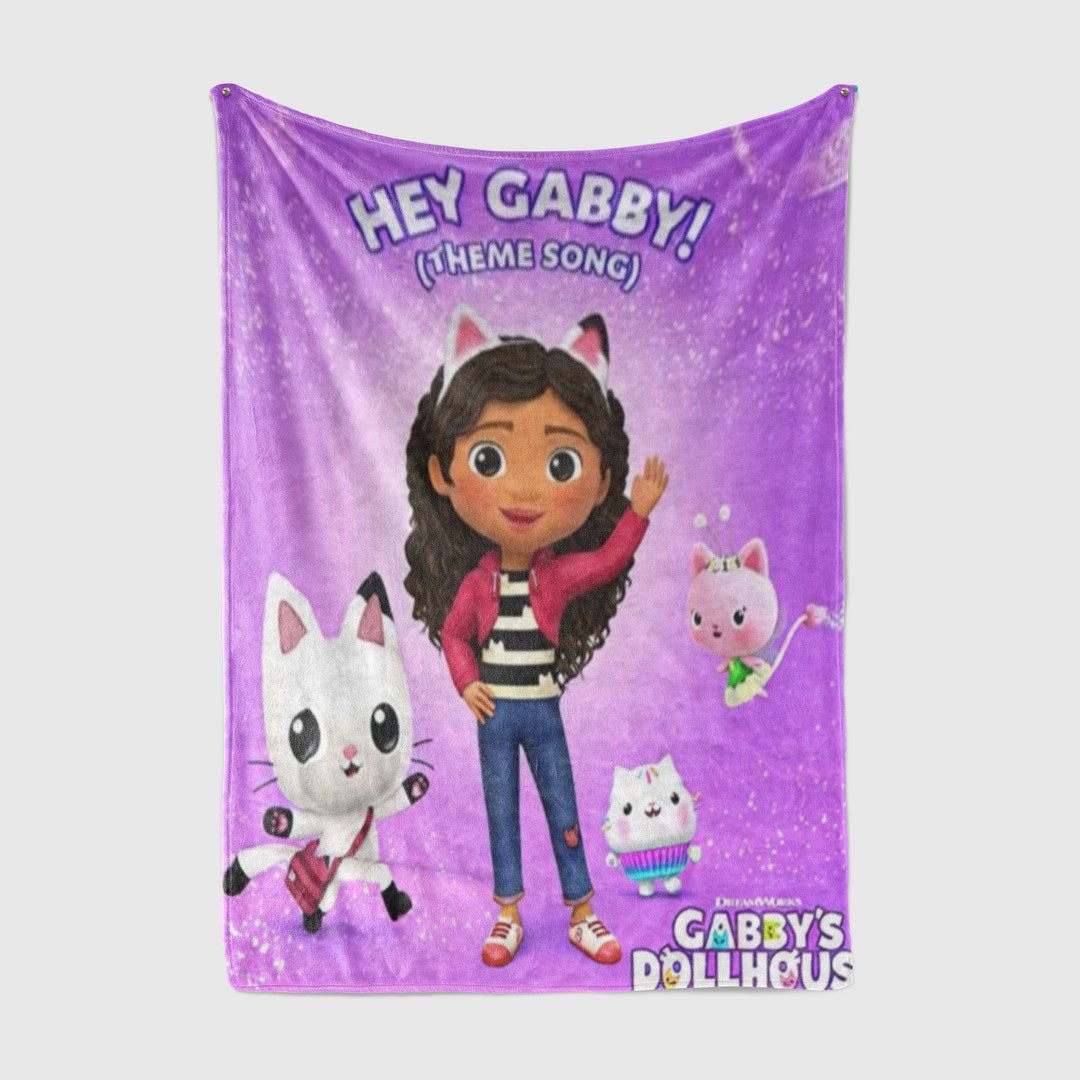 Cartoon Blanket Gabby'sdollhouse Blanket Etsy