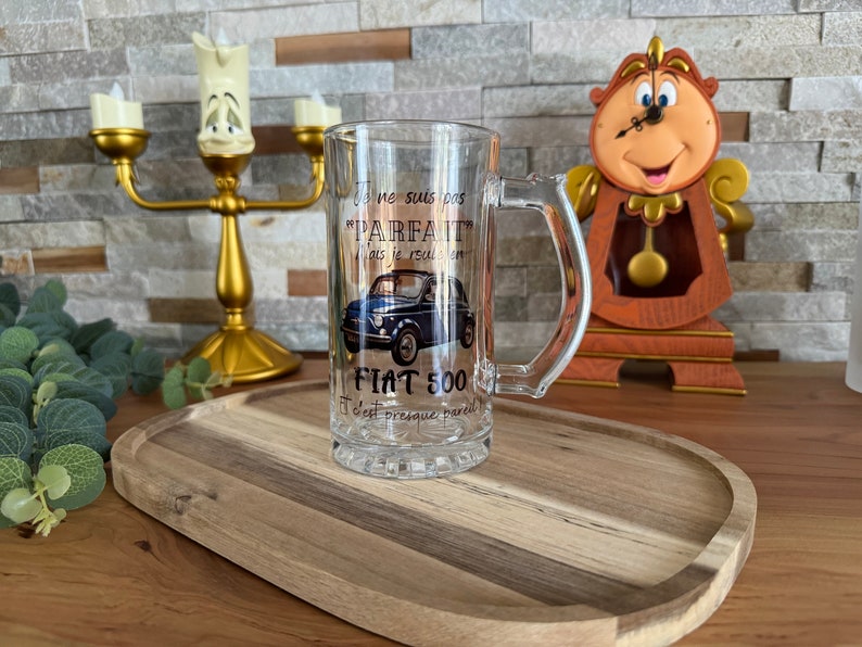 Personalisierter Bierkrug, personalisierte Gläser, mehrere Glasmodelle, Sublimation, personalisierte Geschenke Chope Classic (47cl)