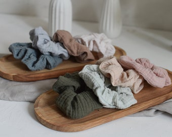 Musselin-Scrunchie | verschiedene Farben