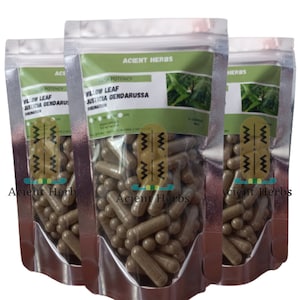 Extrait naturel de feuille de saule pur Justicia - Gélules de Justicia Gendarussa bio 500 mg Extrait 10:1 - Herbes anciennes