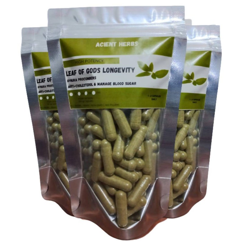 Leaves of Gods Longevity Spinach Natural Extract Capsules Etsy