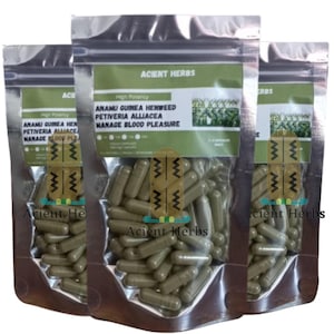 Jamaikanischer Anamu-Blattextrakt Kapsel - Bio-Kapseln Petiveria Alliacea 600 mg 10x Extrakt Non-GMO - Vegane Kapseln - Acient Kräuter