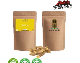 Biologische Tongkat Ali-wortelextractcapsules, 500 mg, 20:1, GGO-vrij, kruidensupplement