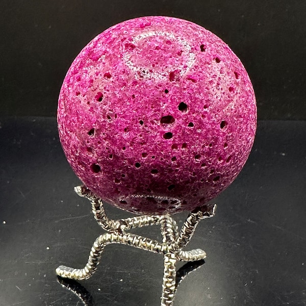 Rare Find Honeycomb Ruby Crystal Sphere