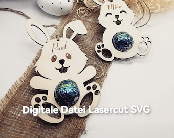 Easter chocolate holder, laser cut file, SVG, EPS, DXF, PNG, CDR /#54/