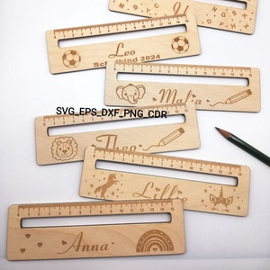 Laser file reading aid school cone school enrollment, 10 different motifs, reading aid for children, school child /#67/