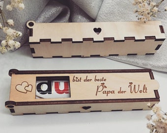 Du bist der beste Papa der Welt, Schokoriegel, Geschenkbox, Duplo,