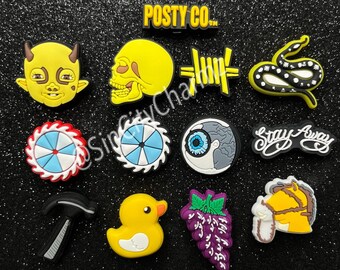 post malone crocs accessories