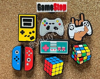 6pc Gamers Paradise Video Game Controllers Shoe charms Headphones Croc charms 6pc Gamers Paradise Video Game Controllers Shoe charms Headphones Croc charms