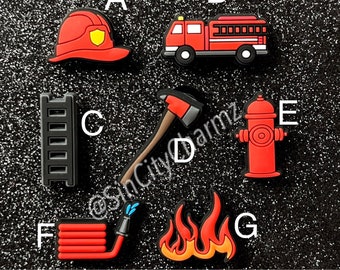 Fire Department Croc Charm
