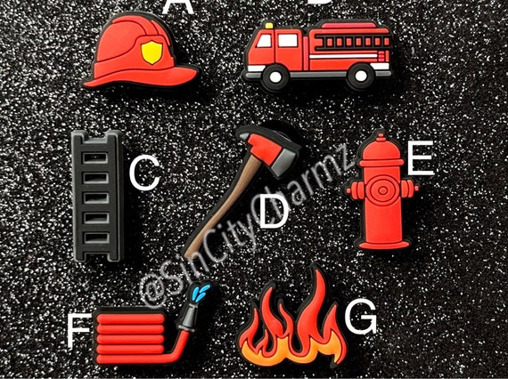 firefighter croc charms