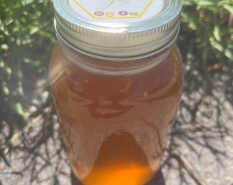 Miel cruda de flor de trébol del norte de Utah