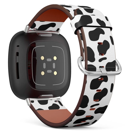 Handmade Vegan Leather Watch Band for Fitbit Versa 1,2,3  display picture 3