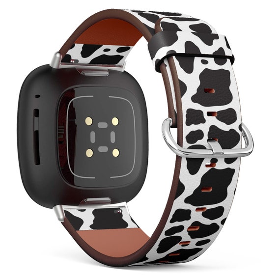 Cow print fitbit band sale