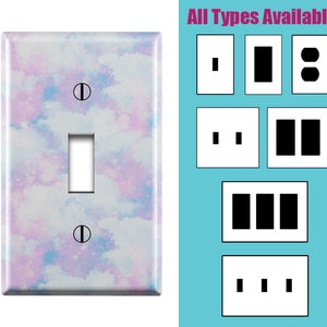 Wall Switch Plate, Beautiful Unicorn Cloud Sky Galaxy On Print Pattern, Toggle / Decora / Outlet Decorative light Cover